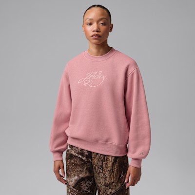 Jordan Brooklyn Fleece Women's Fireside Crew-Neck Sweatshirt. Nike.com